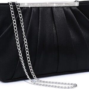 Elegant Pleated Evening Clutch Bags for Women Formal Handbags Purses for Wedding